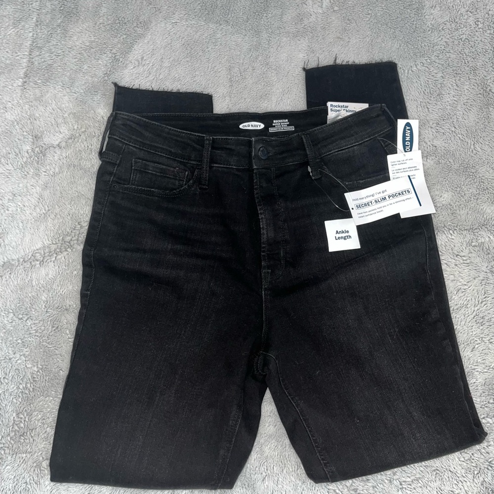 Old Navy Black Skinny Jeans size 12 nwt womens